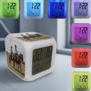 Fényképes LED világítós ébresztőóra