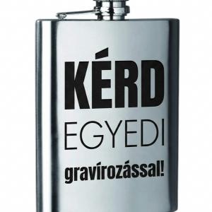 Gravírozott egyedi laposüveg flaska