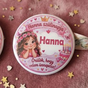 Gyermek születésnapi party kitűző