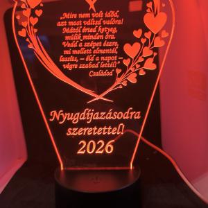 Szivecskés szív LED lámpa