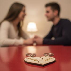 Yin Yang szív páros kulcstartó