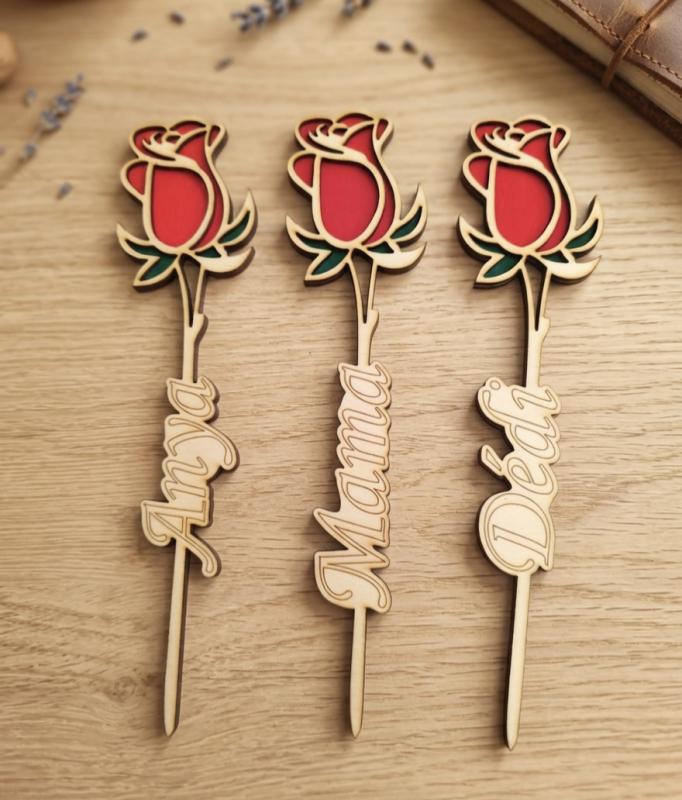 Személyre szabott fa rózsa