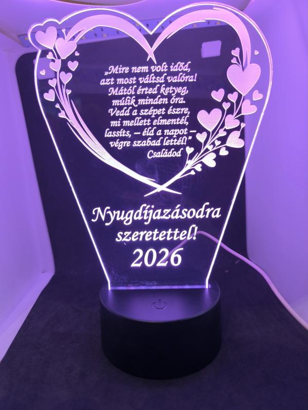 Szivecskés szív LED lámpa