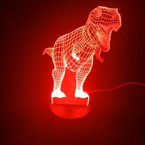 3D T-Rex LED lámpa