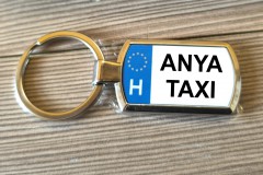 Egyedi fém rendszám kulcstartó