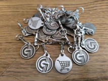 Rozsdamentes neves vagy logózott bevásárlókocsi érme