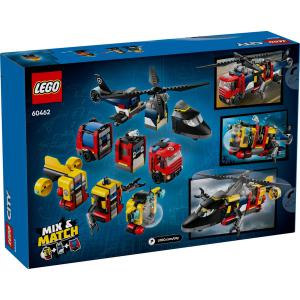 LEGO® City - Helikopter, tűzoltóautó és tengeralattjáró egy csomagban | #60462
