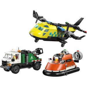 LEGO® City - Repülőgép, emelőkosaras kocsi és légpárnás jármű remix | #60505