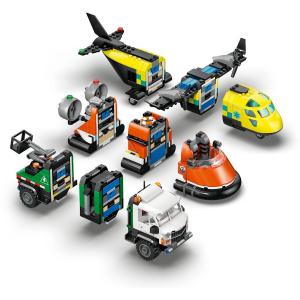 LEGO® City - Repülőgép, emelőkosaras kocsi és légpárnás jármű remix | #60505