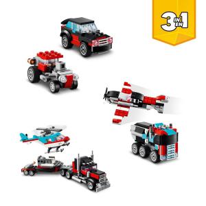 LEGO® Creator 3-in-1 - Platós teherautó és helikopter | #31146