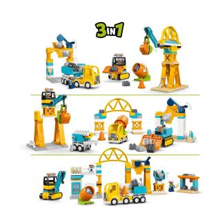LEGO® DUPLO® - 3 az 1-ben építési terület és munkagépek | #10476