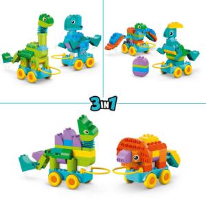LEGO® DUPLO® - 3 az 1-ben guruló dinók | #10451