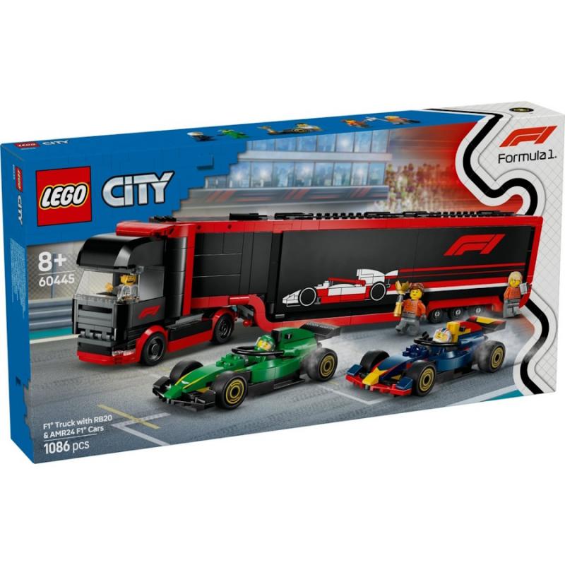 LEGO® City - F1®-es kamion, RB20 és AMR24 F1®-es autókkal | #60445