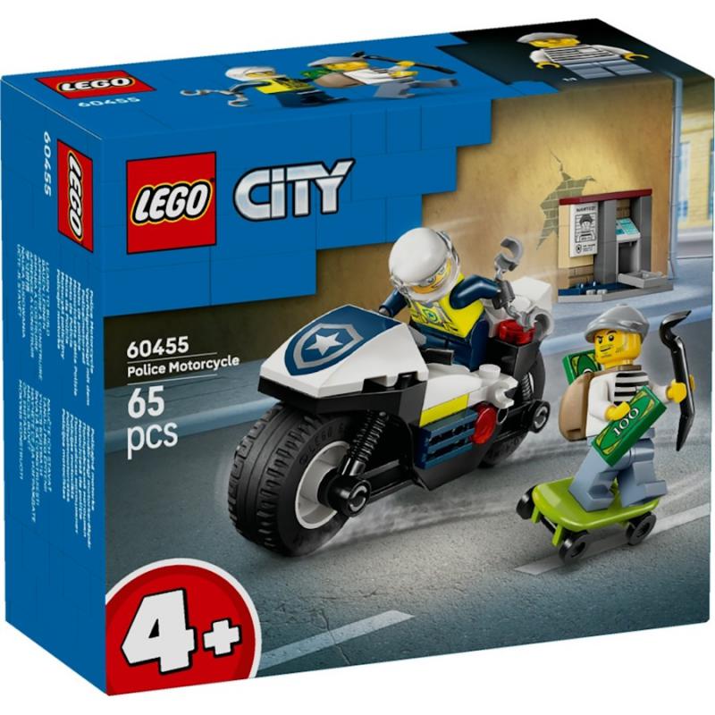 LEGO® City - Üldözés rendőrségi motorkerékpárral | #60455