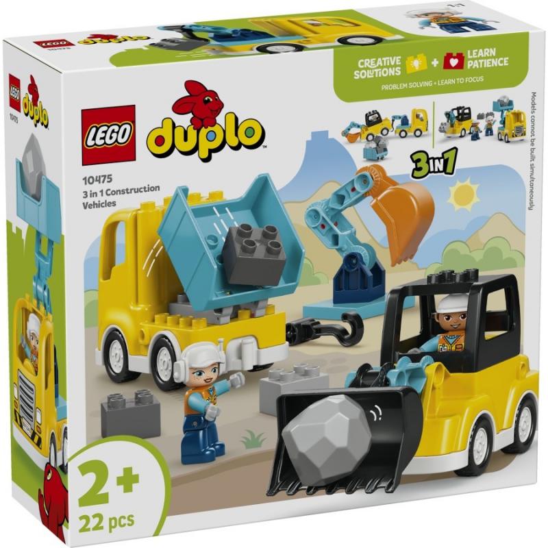 LEGO® DUPLO® - 3 az 1-ben építési munkagépek | #10475
