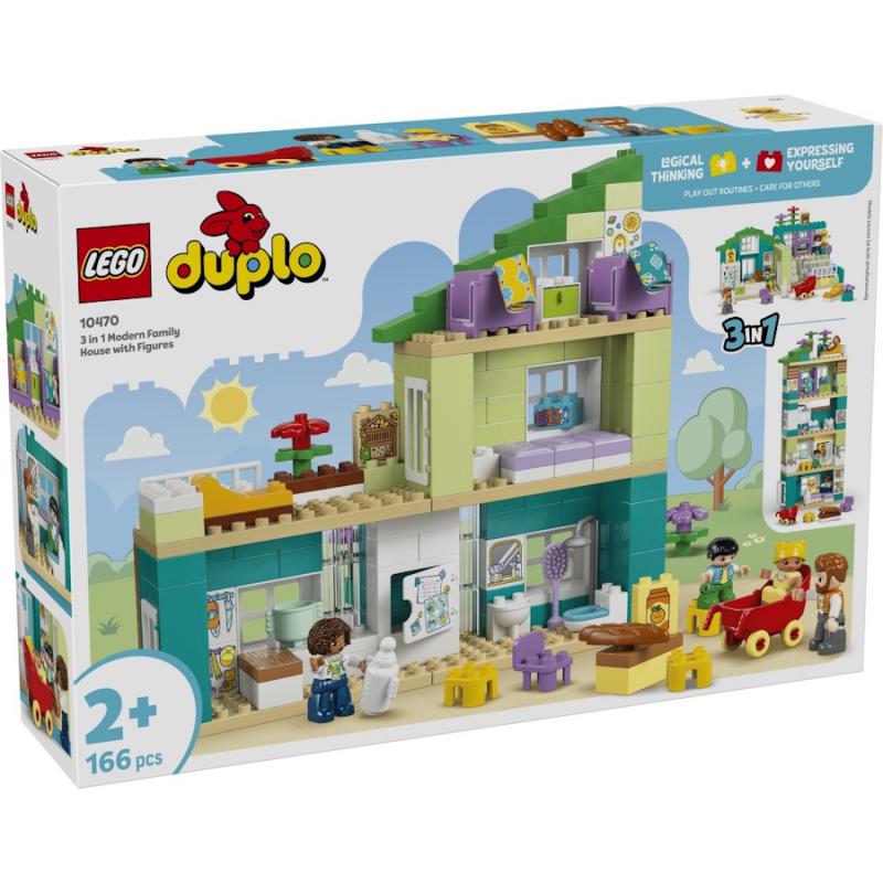 LEGO® DUPLO® - 3 az 1-ben modern családi ház figurákkal | #10470