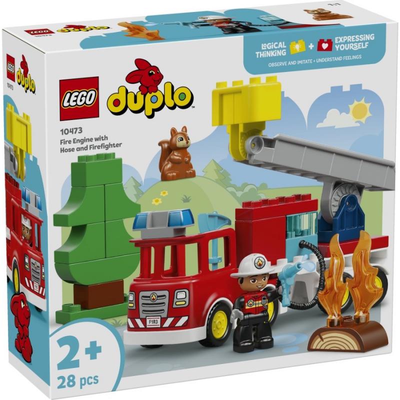 LEGO® DUPLO® - Tűzoltóautó tömlővel és tűzoltóval | #10473