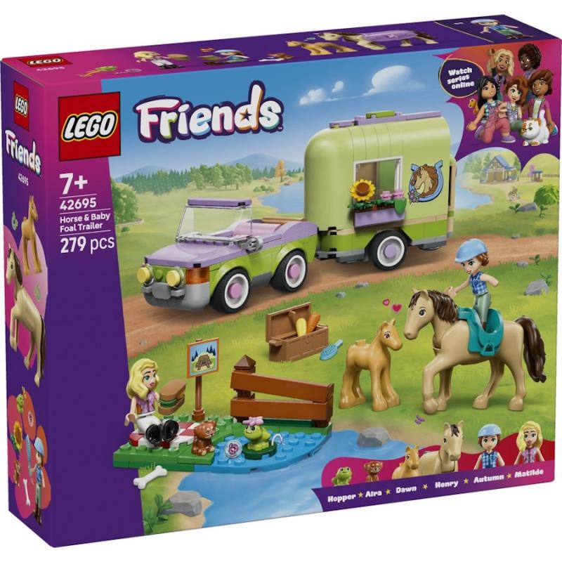 LEGO® Friends - Ló- és csikószállító utánfutó | #42695