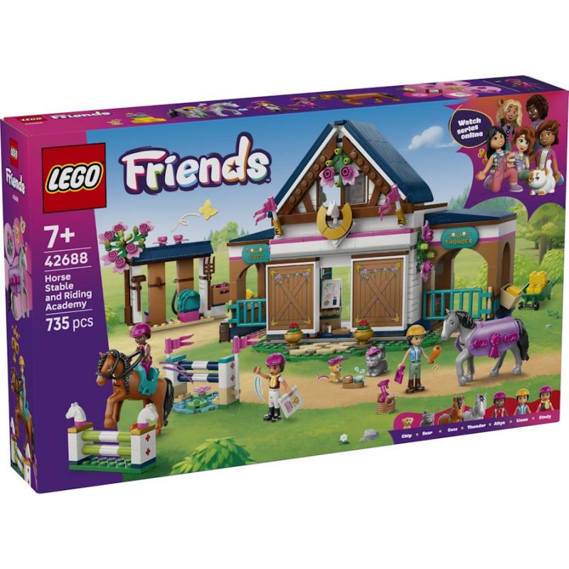 LEGO® Friends - Lovarda és lovasiskola | #42688