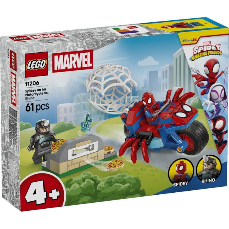 LEGO® Marvel - Motorkerékpáros Pókember vs. Rhino | #11206