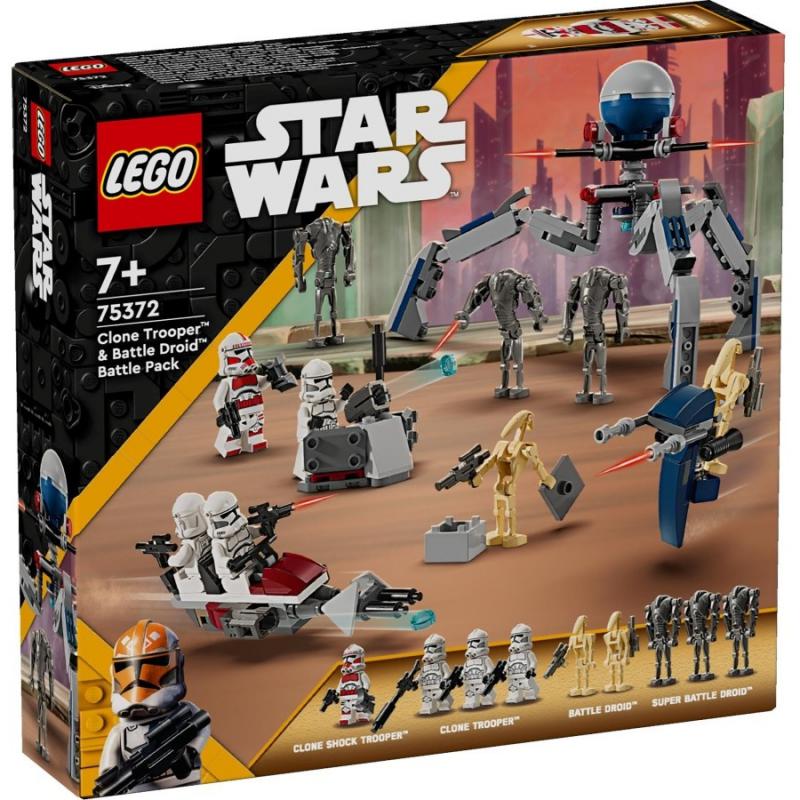 LEGO® Star Wars™ - Klónkatona™ és harci droid™ harci csomag | #75372