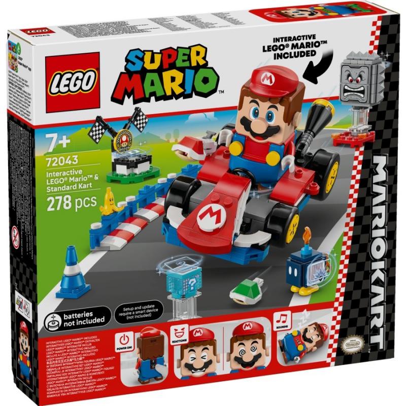 LEGO® Super Mario™ - Mario Kart™ – Interaktív LEGO® Mario™ és Standard Kart | #72043