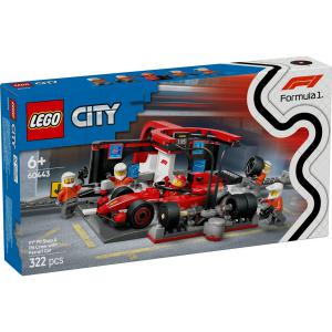 LEGO® City - F1®-es boxutca és személyzet, Ferrari autóval | #60443