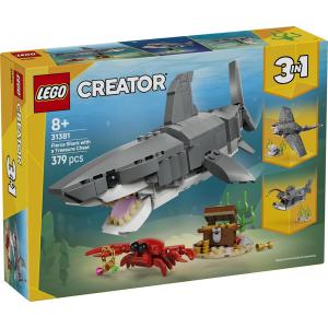 LEGO® Creator 3-in-1 - Veszedelmes cápa egy kincsesládával | #31381