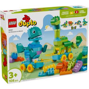 LEGO® DUPLO® - 3 az 1-ben guruló dinók | #10451