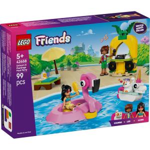 LEGO® Friends - Medencés buli flamingóval és egyszarvúval | #42658