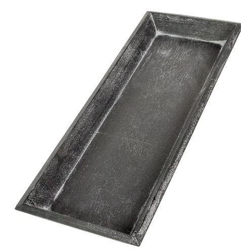 Fa tálca fekete 39x15cm