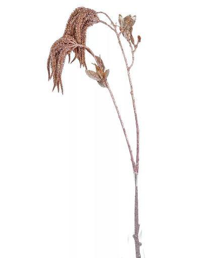 Glitteres dekor ág rosegold 85cm