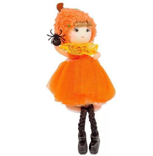Lógólábú halloween textil lányka 11cm