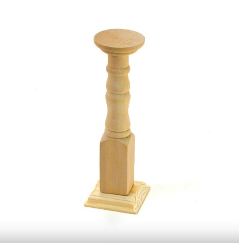 Natúr fa gyertyatartó kicsi 16cm