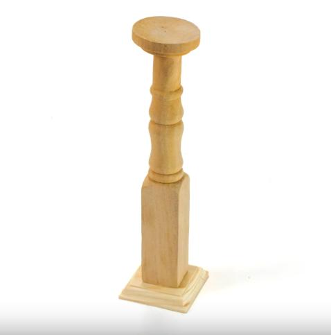 Natúr fa gyertyatartó kicsi 20cm