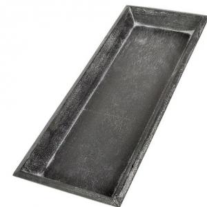 Fa tálca fekete 39x15cm