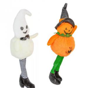 Halloween tök-szellem akasztós 20cm