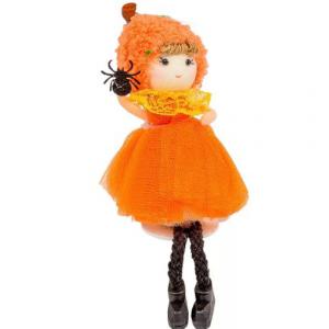 Lógólábú halloween textil lányka 11cm