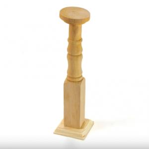 Natúr fa gyertyatartó kicsi 20cm
