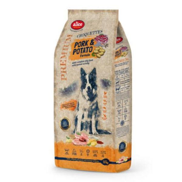 Alice Professional Premium Croquettes Sertés és Burgonya . Csak kimérve rendelhető. 1 egység 1 Kg