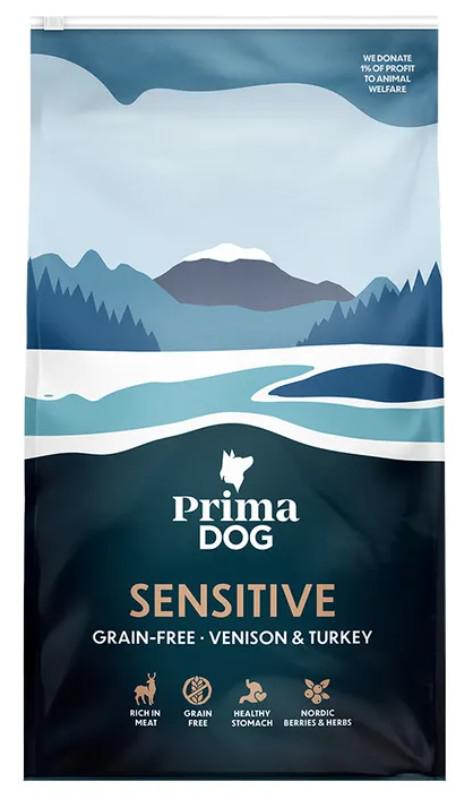 PrimaDog Hypoallergén Adult Sensitive Grain-Free vad & pulyka. Csak kimérve rendelhető. 1 egység 1 Kg
