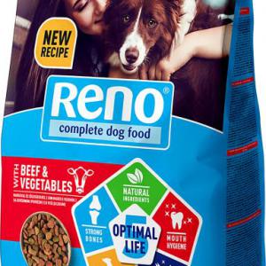 Reno kutyatáp Marhás, tavaszi zöldségekkel.  Csak kimérve vásárolható. 1 egység 1 Kg !