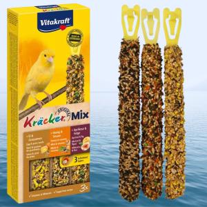 Vitakraft | Kracker - Mix - tripla rúd (tojás,sárgabarack,méz) kanárik részére - 80g
