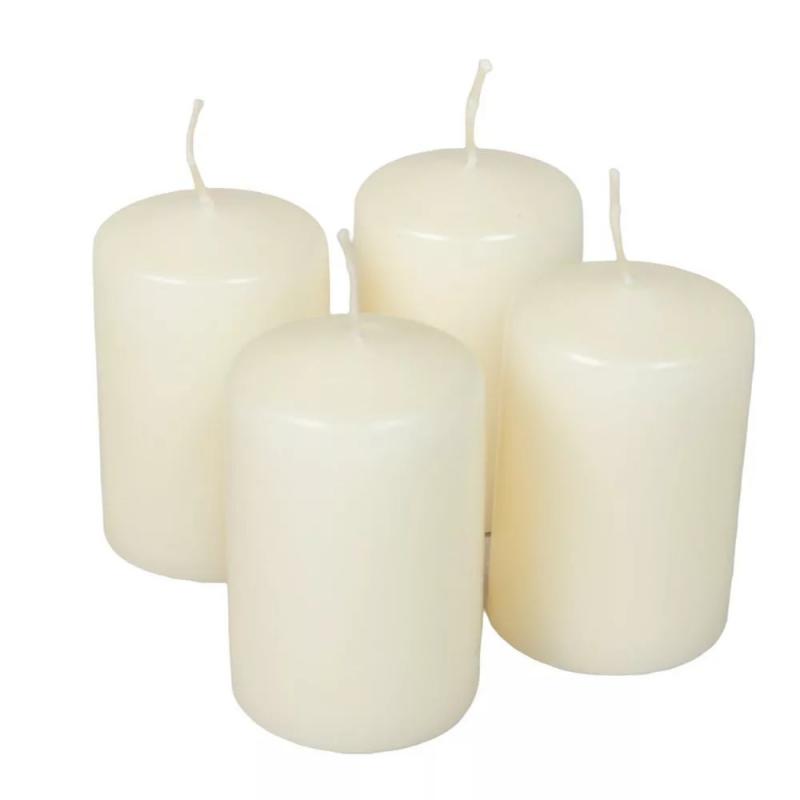 Adventi gyertya matt krém 40*60mm 4db/csom