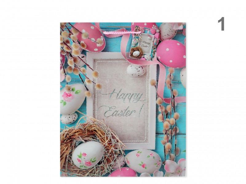 Ajándéktasak húsvéti nagy 26x10x32cm 2 féle választható