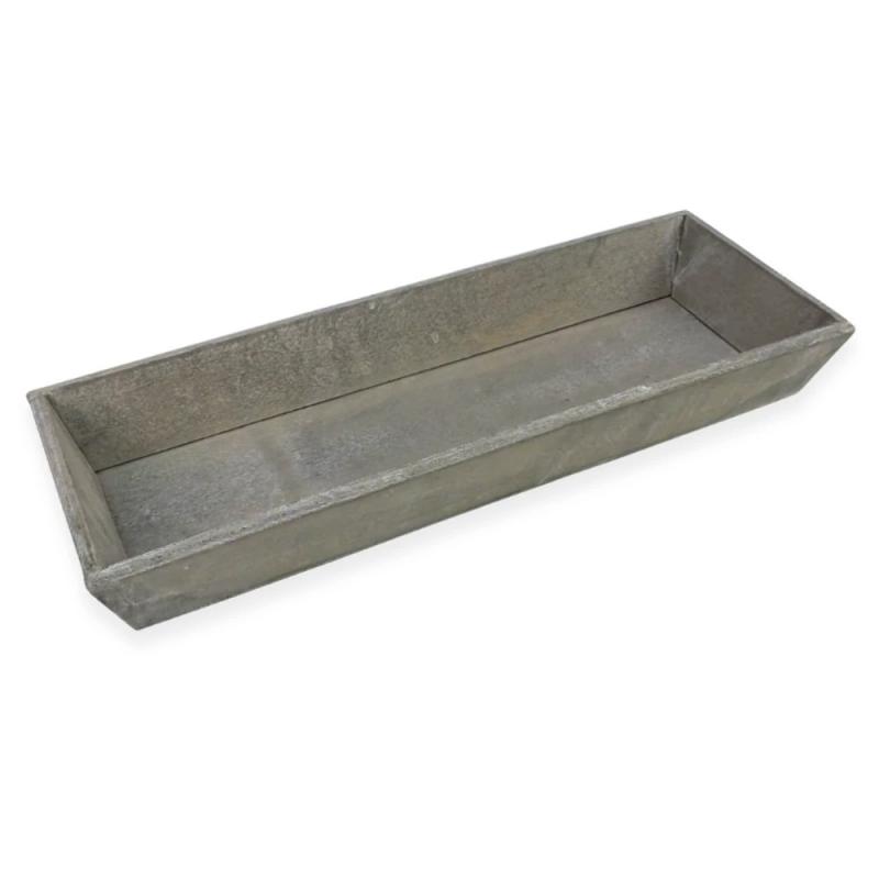 Antik szürke fa tálca közepes 46x16x2,5cm