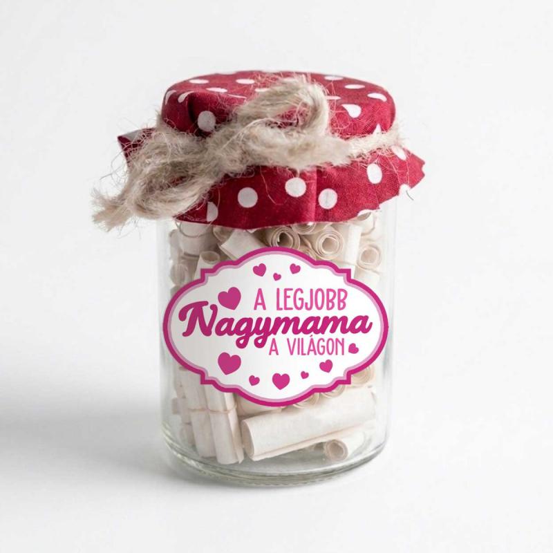 Anyák Napi Kívánság Befőtt - A Legjobb Nagymama A Világon - Anyák Napi Ajándék Nagymamáknak