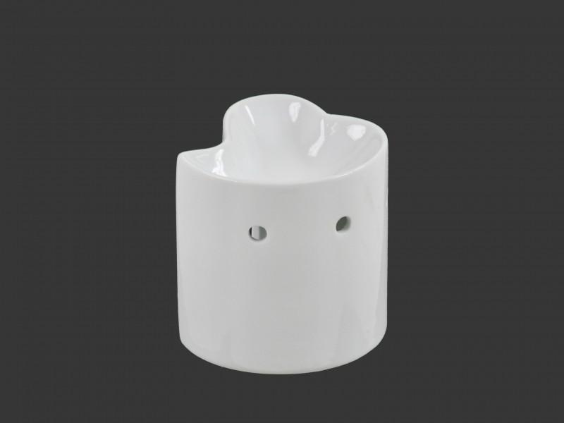 Aromalámpa fehér szív alakú 9cm