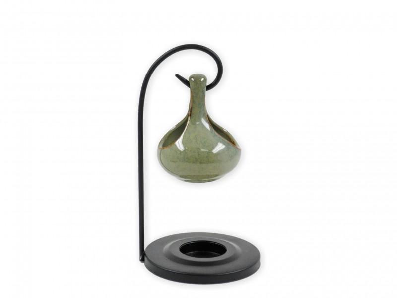 Aromalámpa függő márvány szürkészöld 20cm