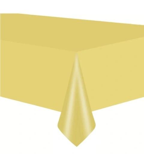 Asztalterítő arany foltálló műanyag abrosz 137x274 cm